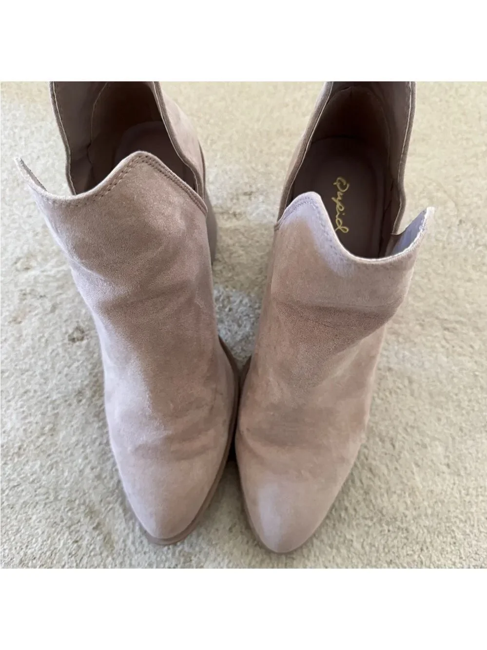 Qupid Women's Tan Ankle Boots size 8.5